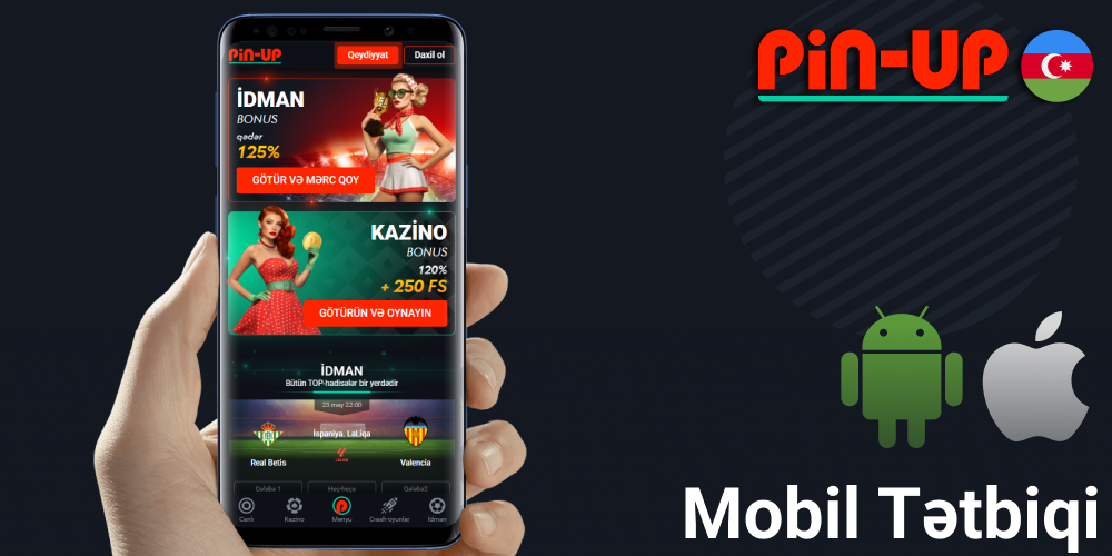Android və iOS üçün Pin-Up mobil proqramı