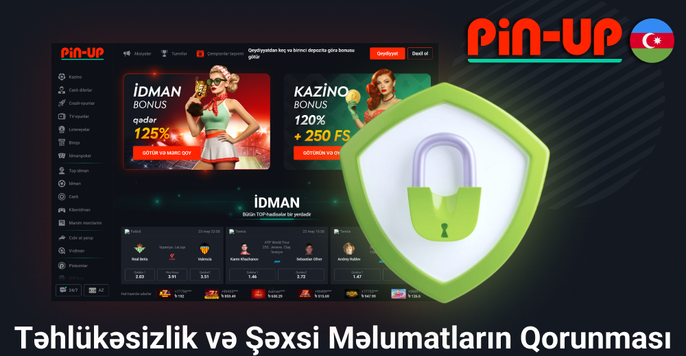 Saytın təhlükəsizliyi Pin Up