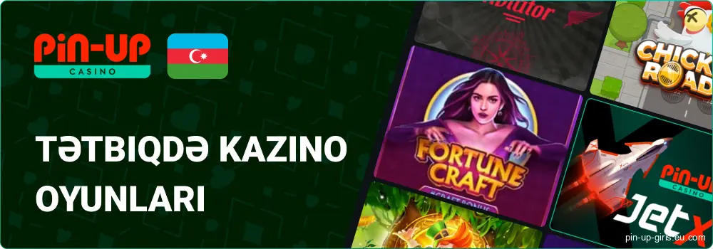 Android və iOS cihazları üçün Pin Up AZ mobil tətbiqində kazino oyunları