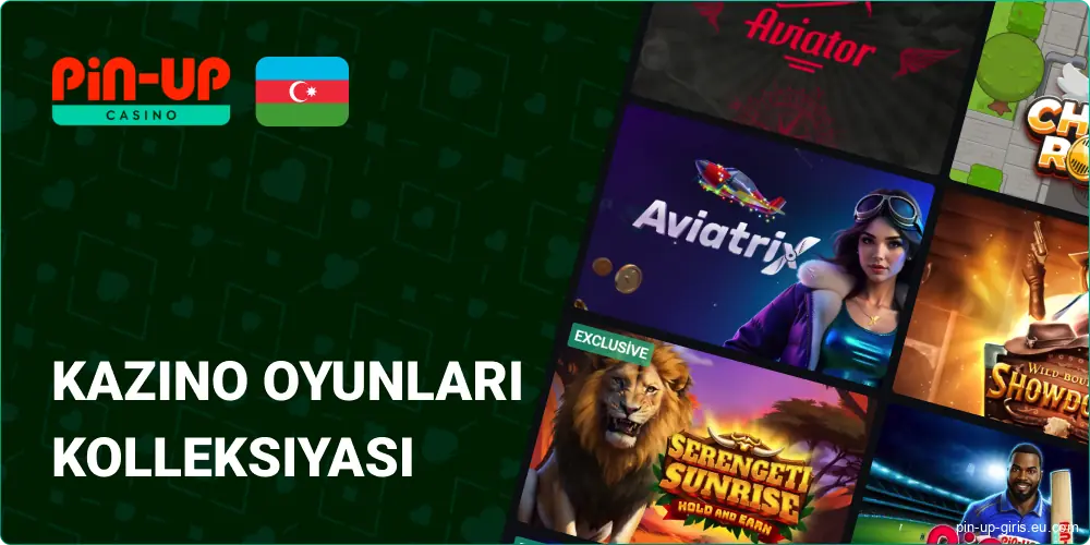 Pin Up Azerbaijan-da Oyun Kitabxanası və Kateqoriyaları